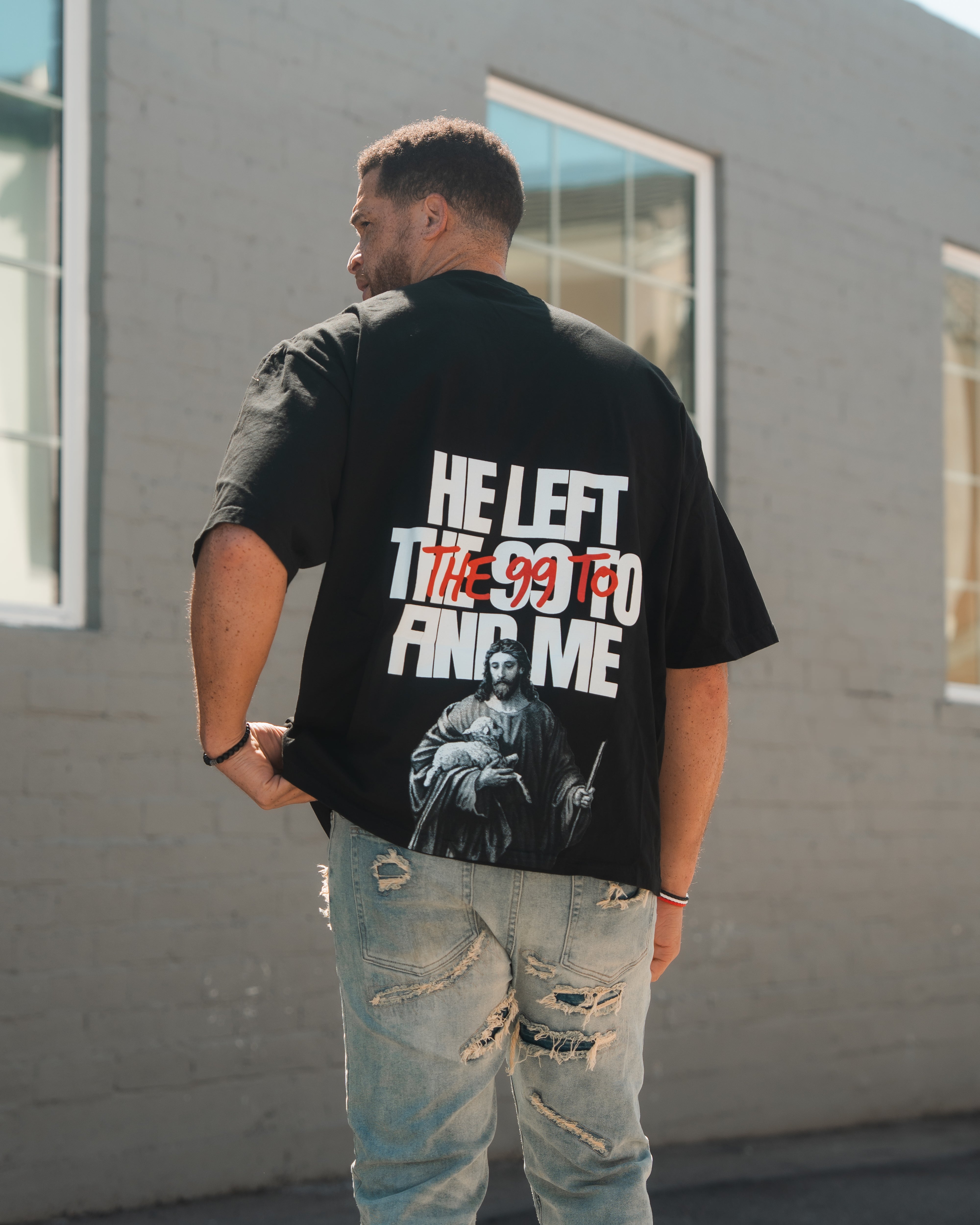 I AM THE 100 Black Tee