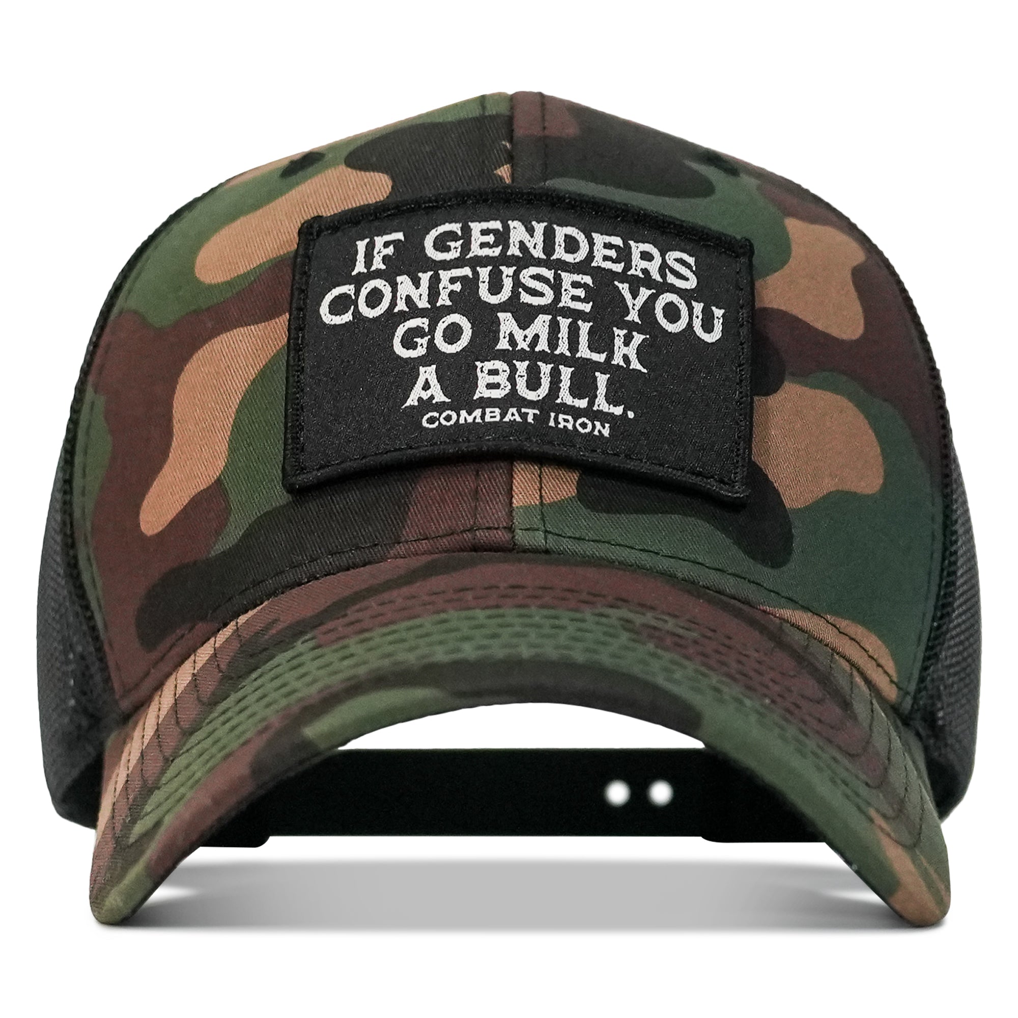 If Genders Confuse You, Go Milk A Bull Patch Snapback Hat