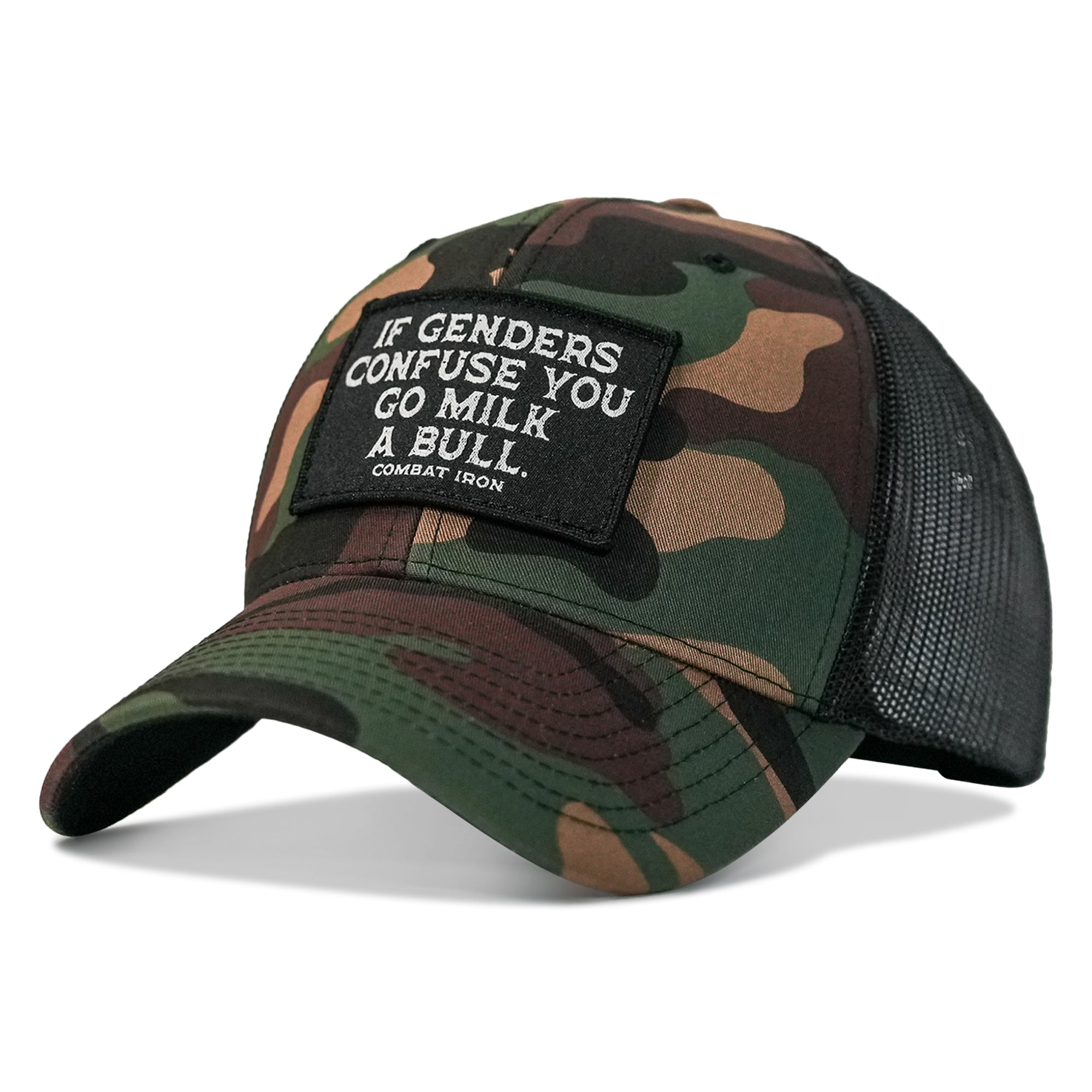 If Genders Confuse You, Go Milk A Bull Patch Snapback Hat