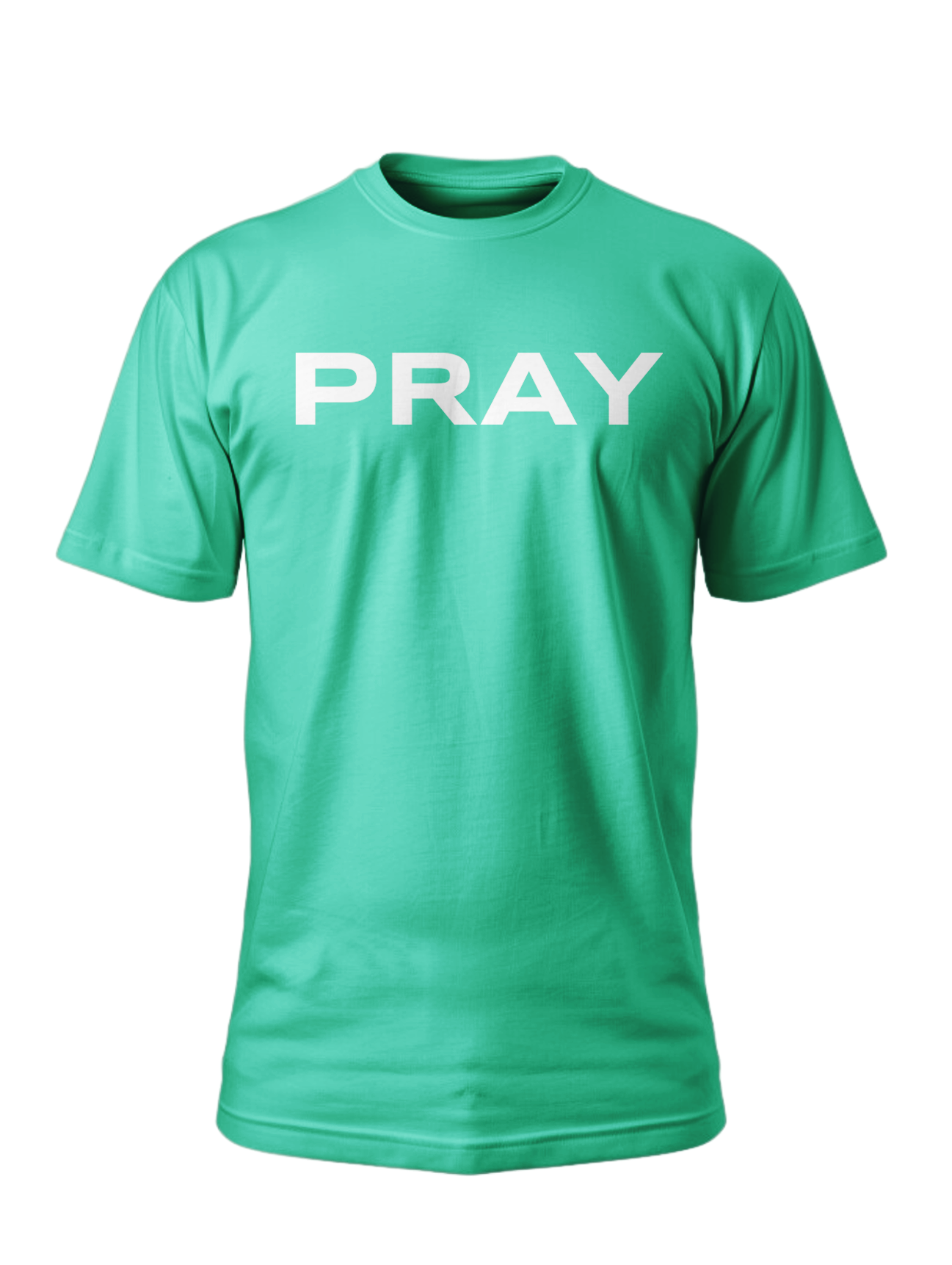 PRAY - Mint w/ White