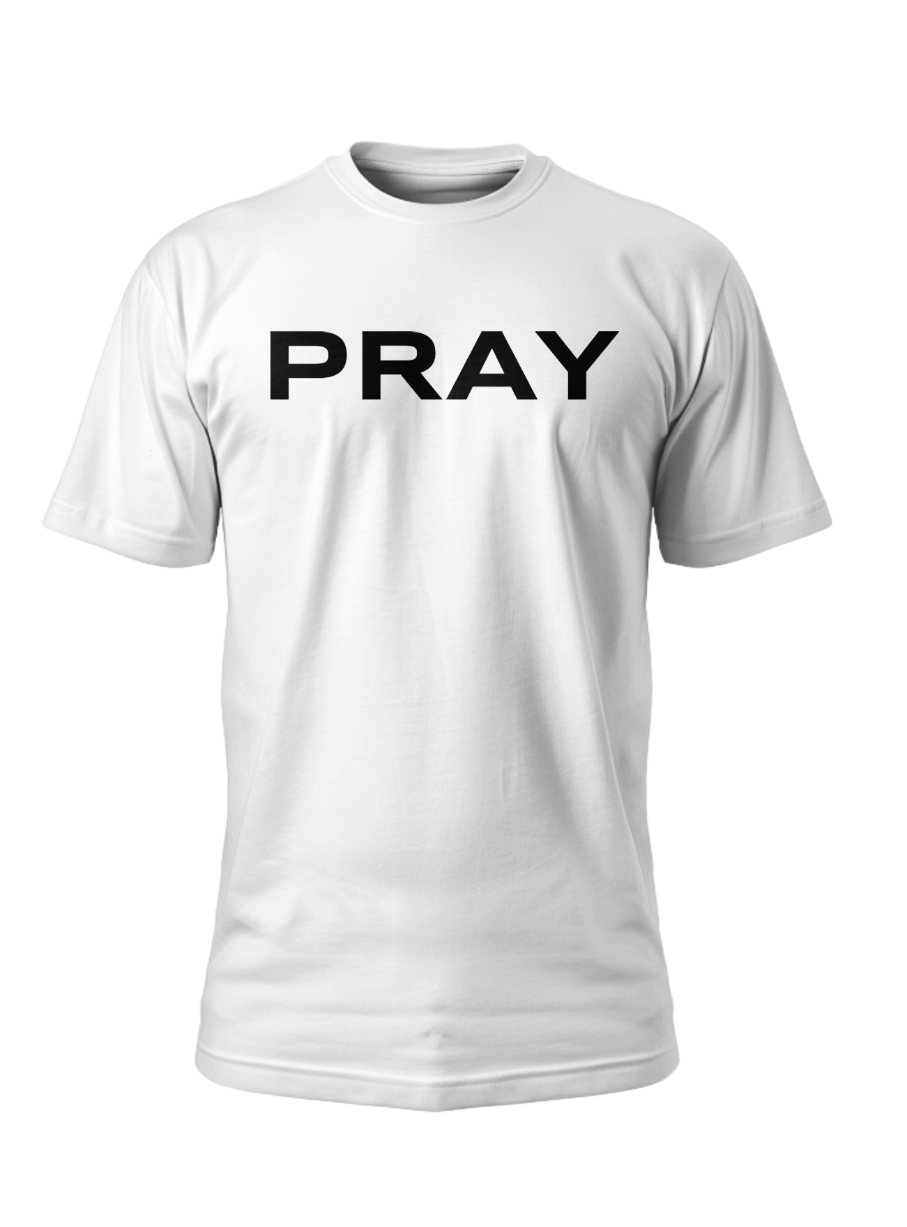 PRAY - White w/ Black